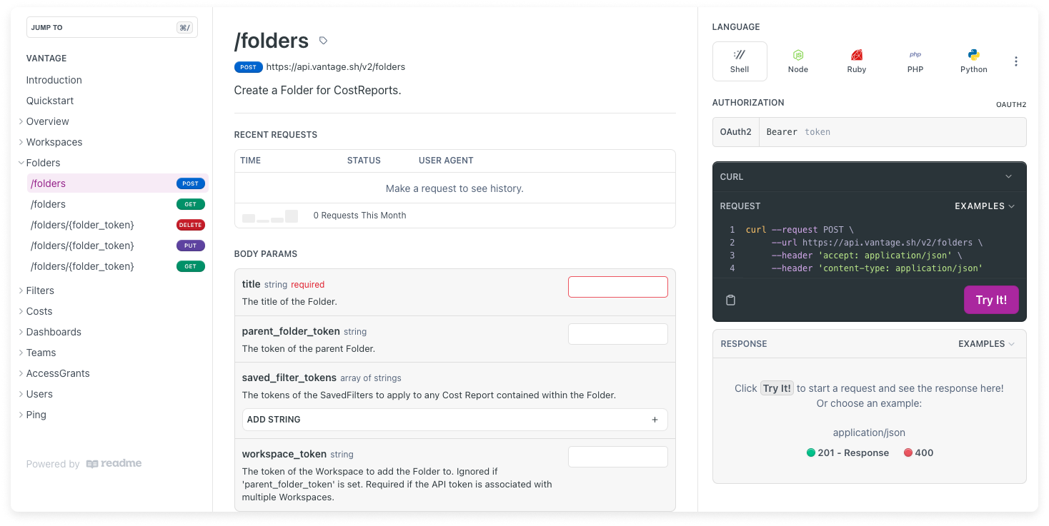 API documentation