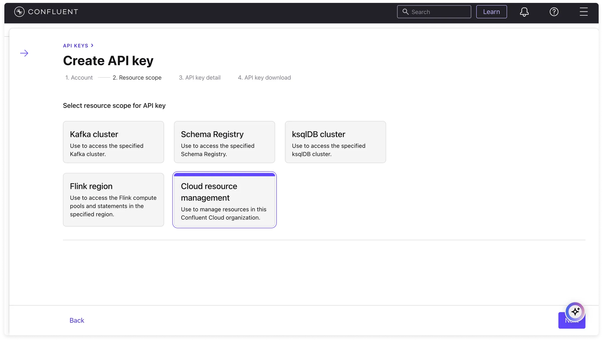 Adding a service account for the key