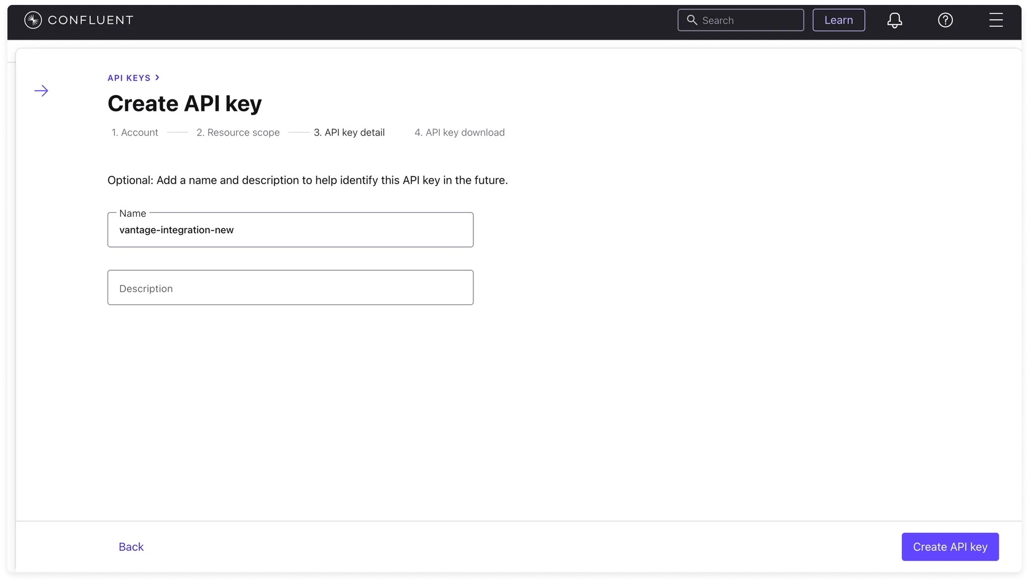 Adding a key name