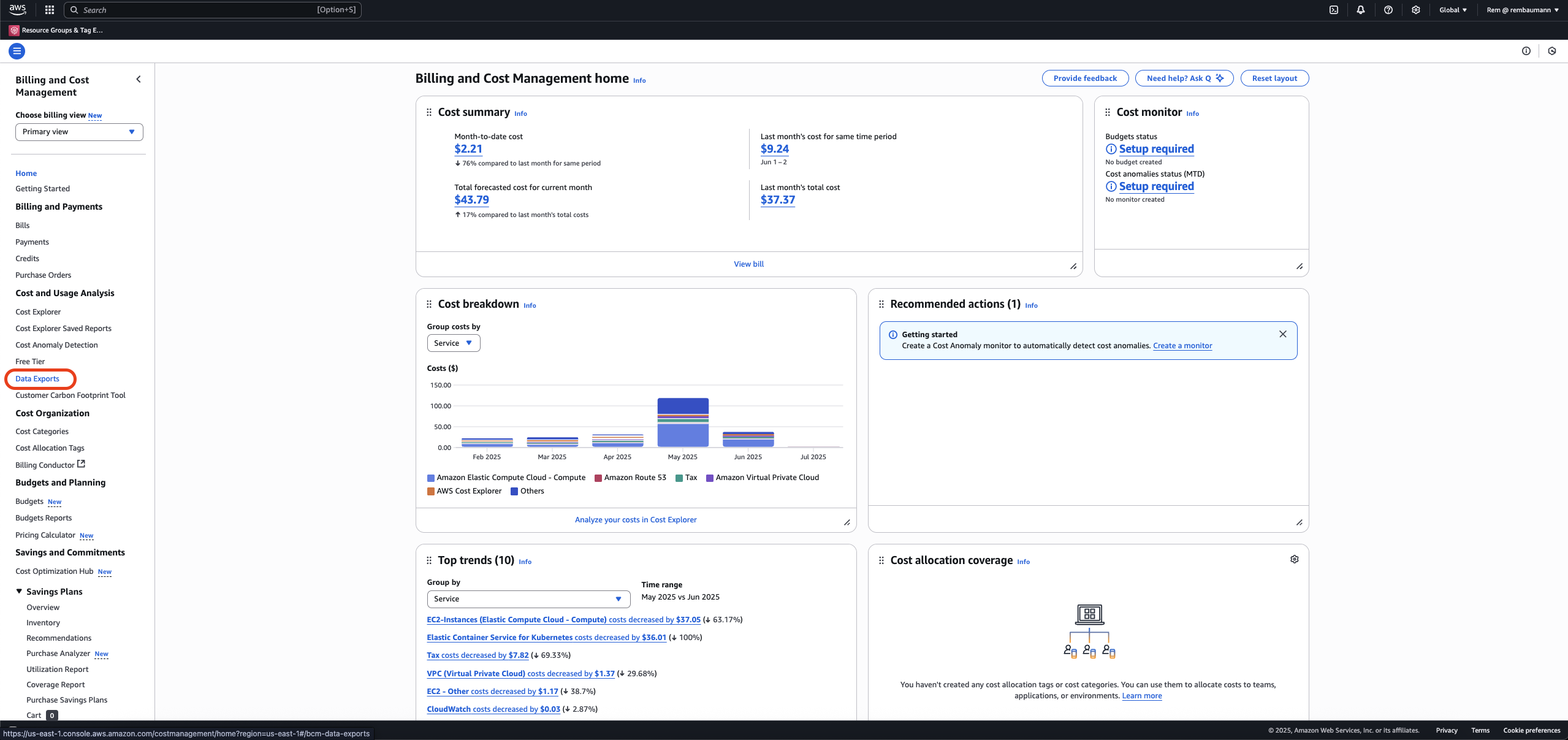 Cloudformation Console